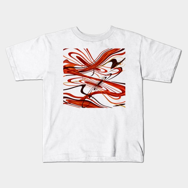 Crimson Flow Kids T-Shirt by Whisperingpeaks